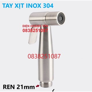 Đầu vòi xịt inox 304 ren đầu vào 21mm