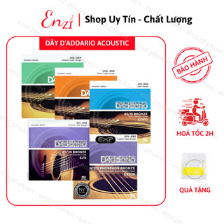 Dây đàn daddario guitar acoutic exp26 ej13 ez900 ez910 ez920 dây sắt chất lượng enzi