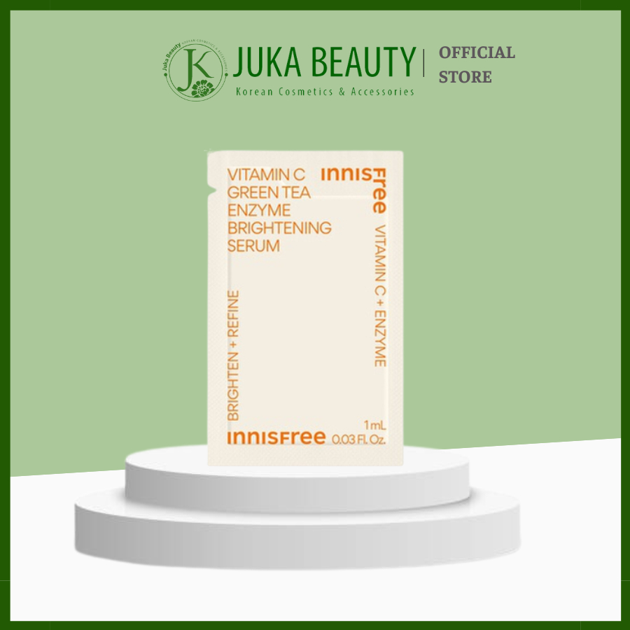 Sample Tinh chất dưỡng trắng sáng Innisfree Vitamin C Green Tea Enzyme Brightening Serum 1ml