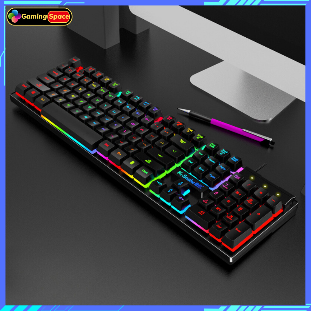 Bàn phím gaming, Bàn phím máy tính K4 chuyên game pc cao cấp Led RGB
