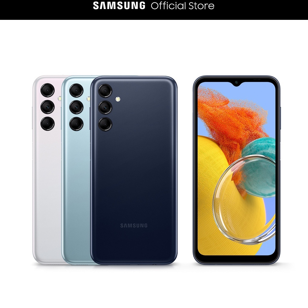 Samsung M14 512GB ROM + 16GB RAM Có chức năng Facelock 6.6 MÀN HÌNH IPS LCD * Điện thoại thông minh nhập khẩu mới *