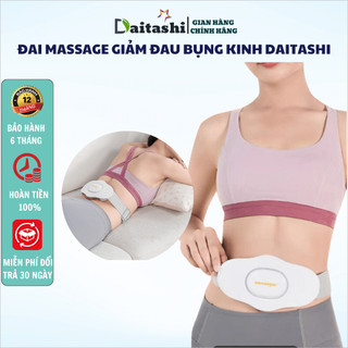  Máy massage bụng kinh DAITASHI trườm ấm mát xa lưu thông khí huyết giúp giảm đau mỏi thắt lưng và bụng 
