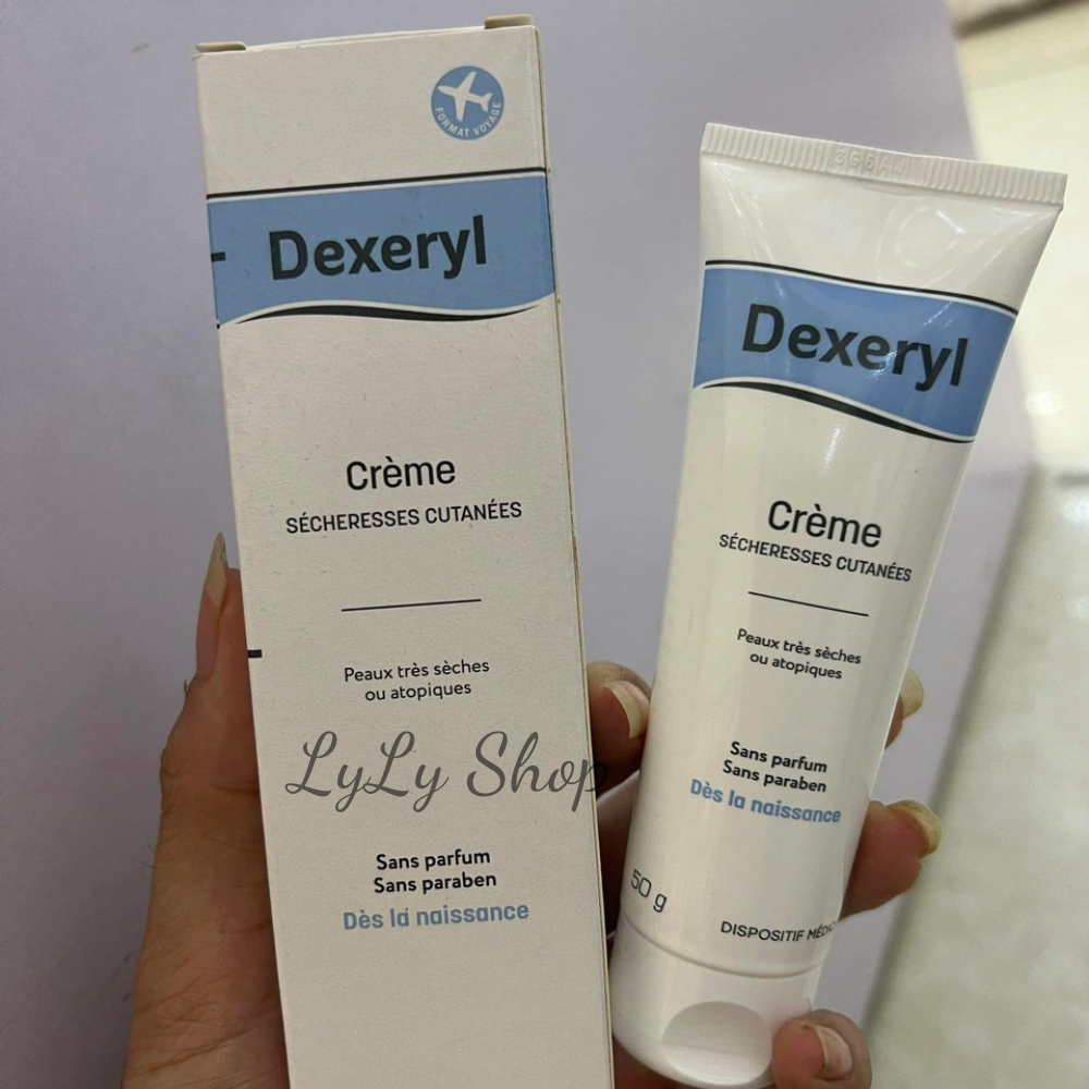 Kem Nẻ Dexeryl Creme chính hãng Pháp mẫu mới, Dưỡng da khô, nứt nẻ, chàm sữa cho bé từ sơ sinh Lylyshop 50g
