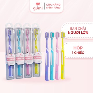 Bàn chải đánh răng Gumi lông tơ mềm dành cho Người Lớn, Giúp bảo vệ nướu răng miệng