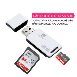 Đầu đọc thẻ nhớ SD TF micro SD model FB-360 tương thích với tất cả các loại laptop, máy tính và  các hệ điều hành