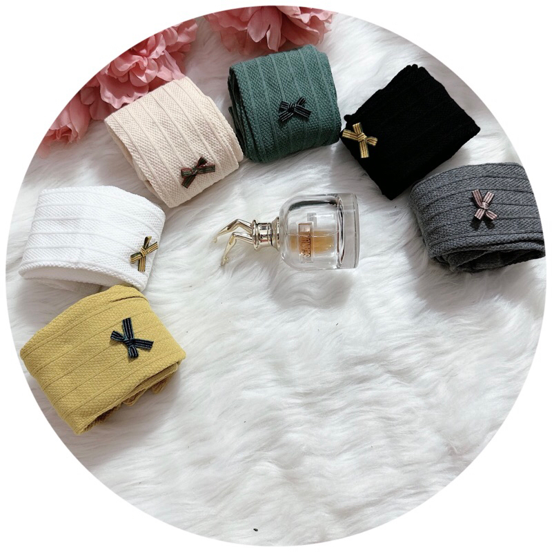 Quần tất cho bé gái , quần tất len không bàn đính nơ cho bé