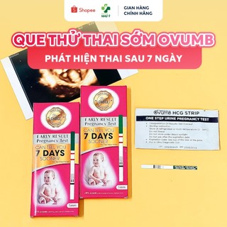 Que Thử Thai Phát Hiện Thai Sớm OvumB - Độ Nhạy Cao - Phát Hiện Thai Sớm Sau 7 Ngày Quan Hệ