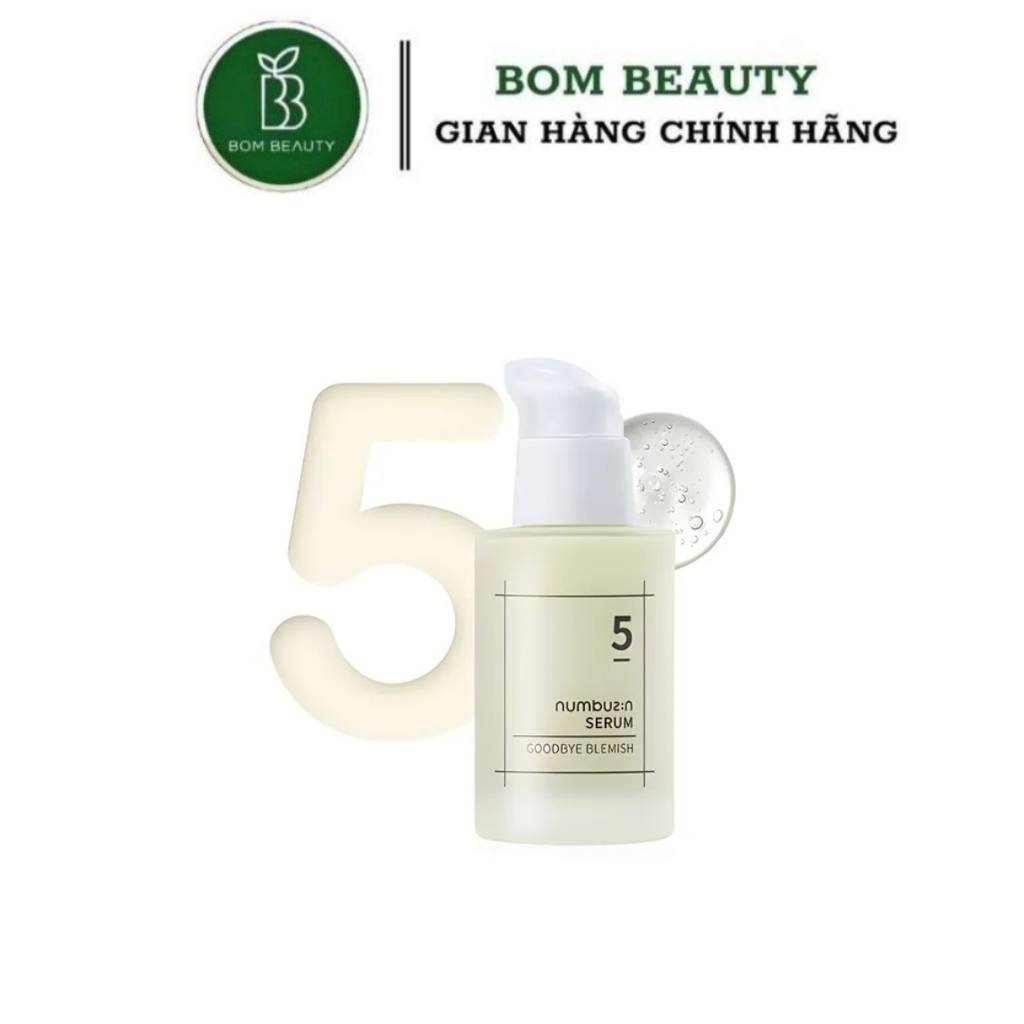NUMBUZIN Serum Numbuzin No.5 Goodbye Blemish hỗ trợ giảm mun, giảm thâm, sáng da (Chai 50ml)
