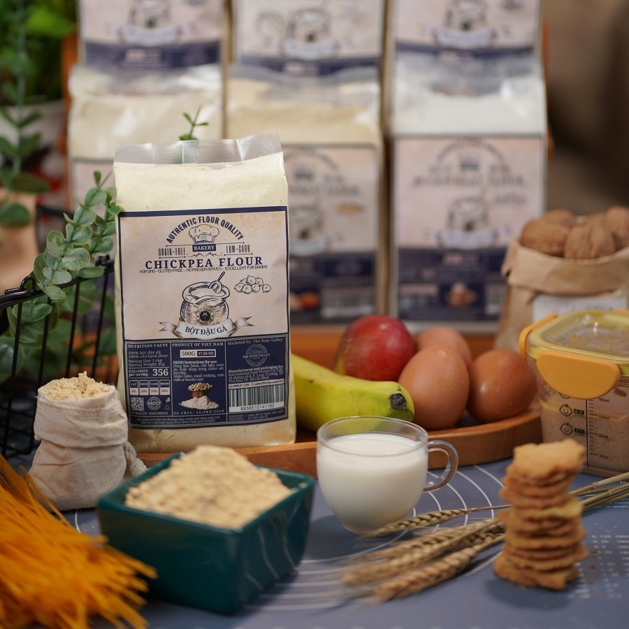 Hạt Đậu Gà và Bột Đậu Gà Tươi Nấu Ăn, Làm Bánh Tươi Ngon Chưa Qua Chế Biến - CHICKPEA The Nuts Valley