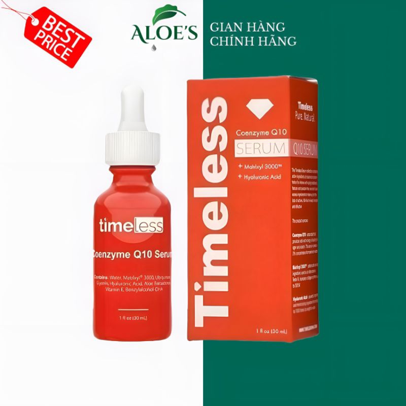 SERUM TIMELESS CHỐNG LÃO HÓA Q10 (CAM) 30ML