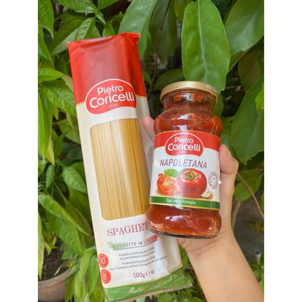 Combo mỳ Ý 500g kèm sốt cà chua, thịt bằm 350g, giá siêu tốt