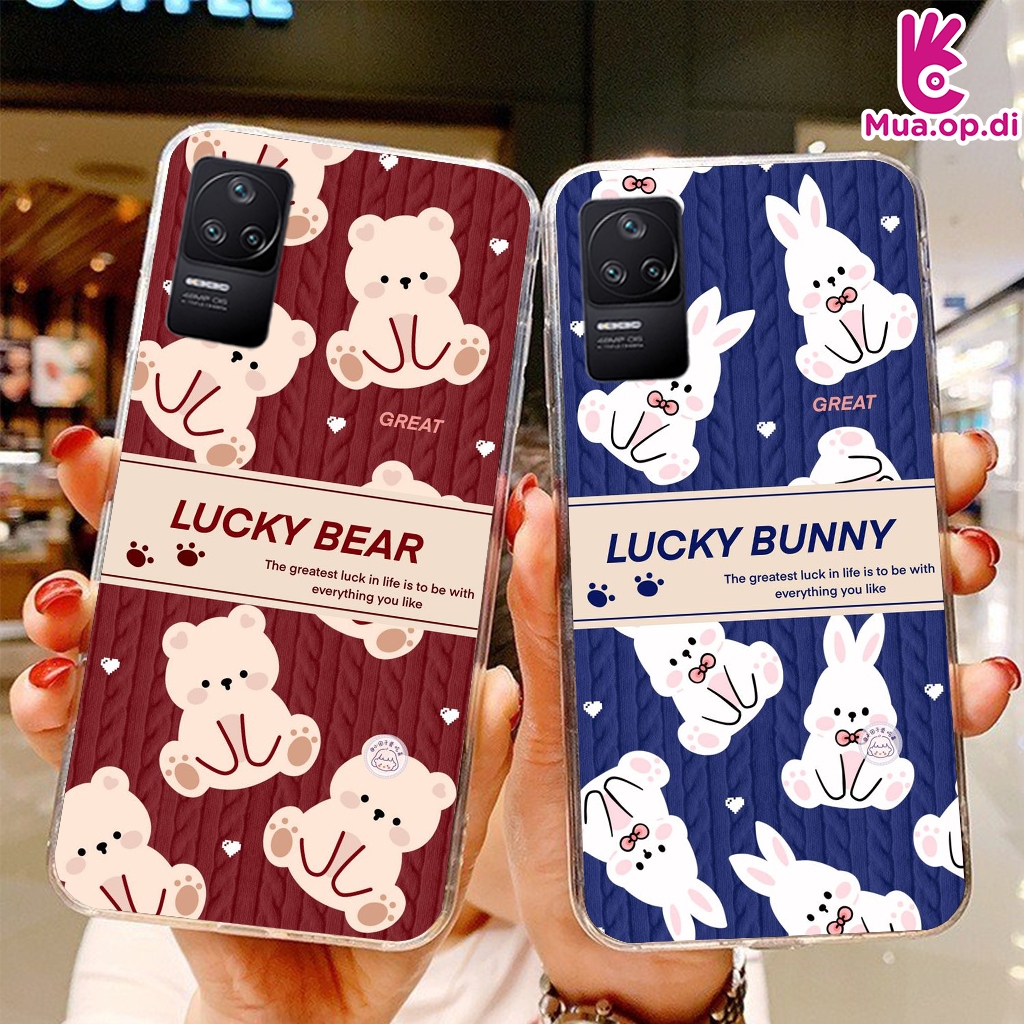 Ốp Silicon in Lucky Xiaomi Redmi K40S ,Redmi K50 , Redmi K50 Pro Không phai màu