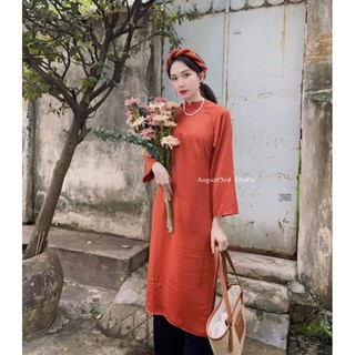@august3rdstudio / Set áo dài cách tân + quần lưng , kèm mấn đội