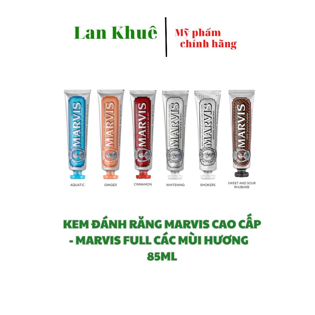 [CHÍNH HÃNG Ý] Kem Đánh Răng Marvis cao cấp - Marvis FULL các mùi hương 75ml / 85ml