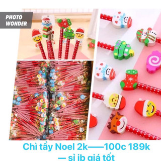 Sỉ Bút chì Noel kèm đầu tẩy