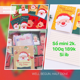 Sỉ sổ Mini Noel đủ mẫu