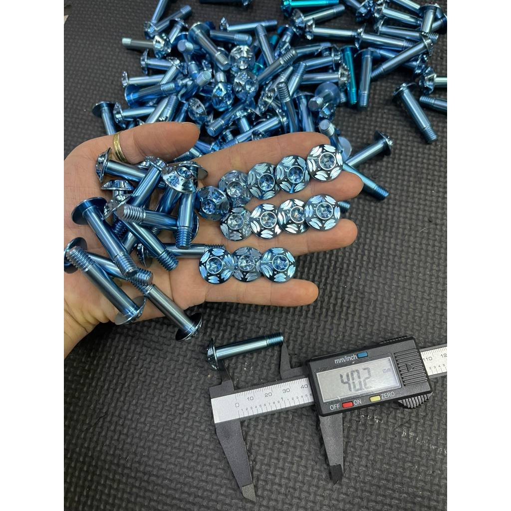 Xỏ gác chân 6li 8li cho Honda, Yamaha mẫu sao 2 tầng ( M6*40, M8*40 for honda yamaha footrest pin )