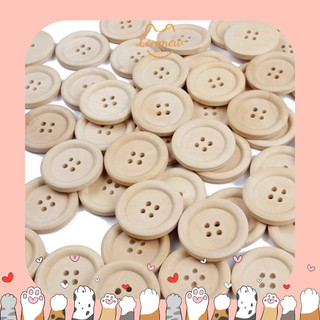 Cúc Gỗ - Nút Gỗ Trơn Handmade