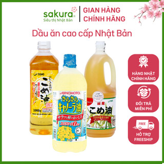 Dầu ăn Hoa Cải, Dầu Gạo Cao Cấp Chính Hãng Hàng Nhật Bản