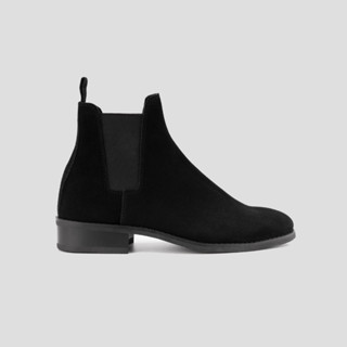 Giày Boot Nam Nữ FANGY - The Chelsea Boots Black Suede - Water Proof (Chống nước)