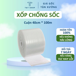 Xốp chống sốc cuộn 100m TnT Shop bọc chống sốc hàng hóa tránh trầy xước , xốp hơi bóng khí xốp nổ gói hàng hóa tiết kiệm