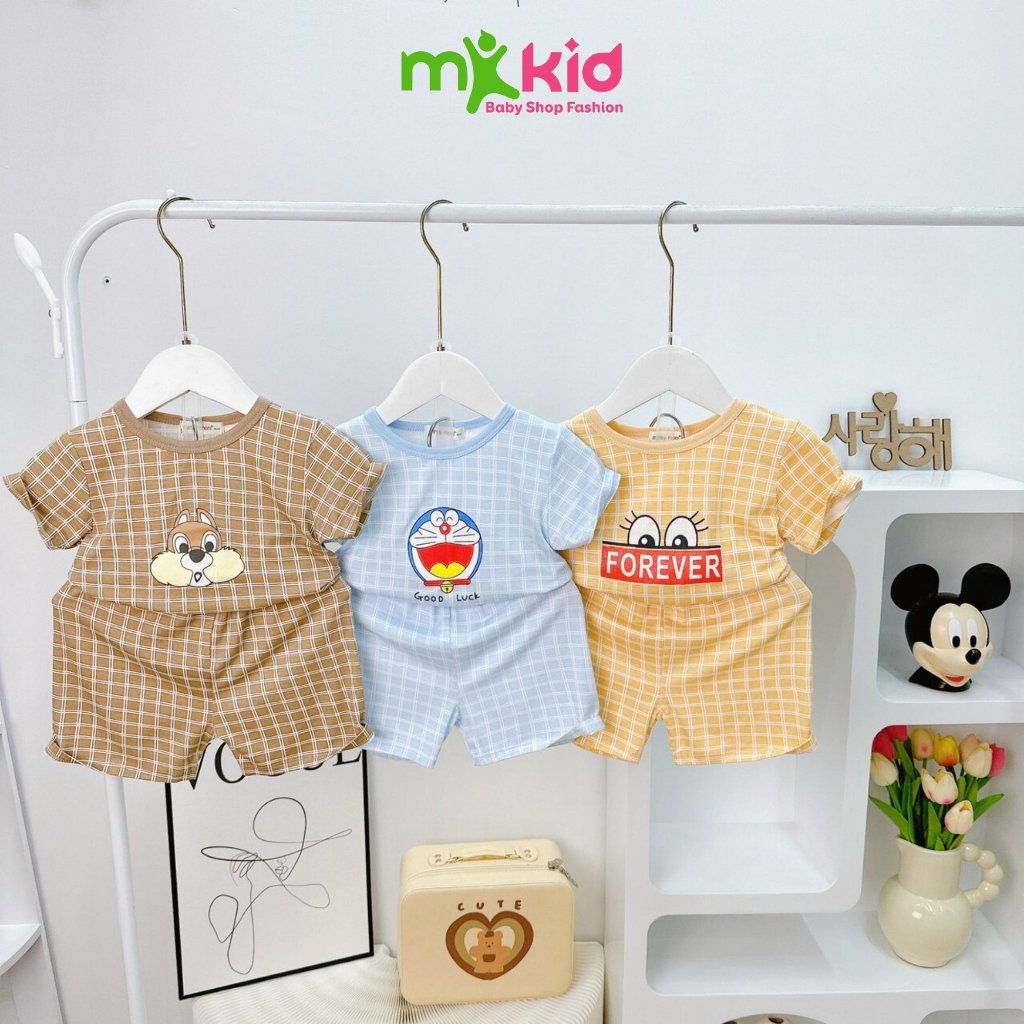 Bộ Cộc Tay Cho Bé 💖FREE SHIP💖 Bộ Minky Mom Cộc Tay Chất thun lạnh siêu mềm mịn thoáng mát cho bé trai bé gái