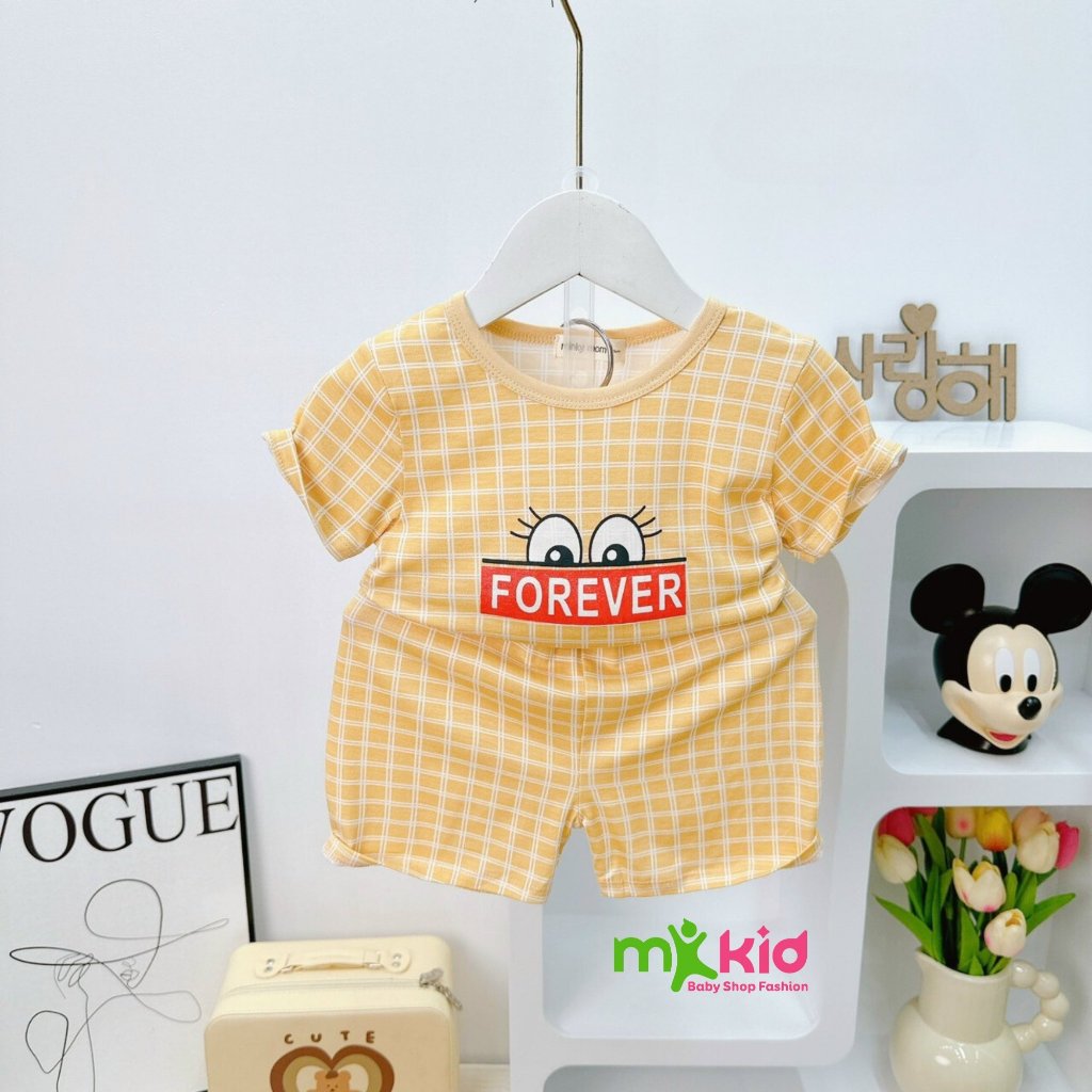 Bộ Cộc Tay Cho Bé 💖FREE SHIP💖 Bộ Minky Mom Cộc Tay Chất thun lạnh siêu mềm mịn thoáng mát cho bé trai bé gái