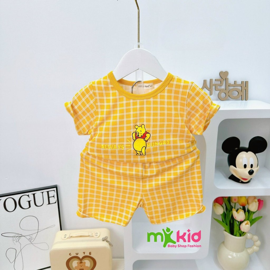 Bộ Cộc Tay Cho Bé 💖FREE SHIP💖 Bộ Minky Mom Cộc Tay Chất thun lạnh siêu mềm mịn thoáng mát cho bé trai bé gái