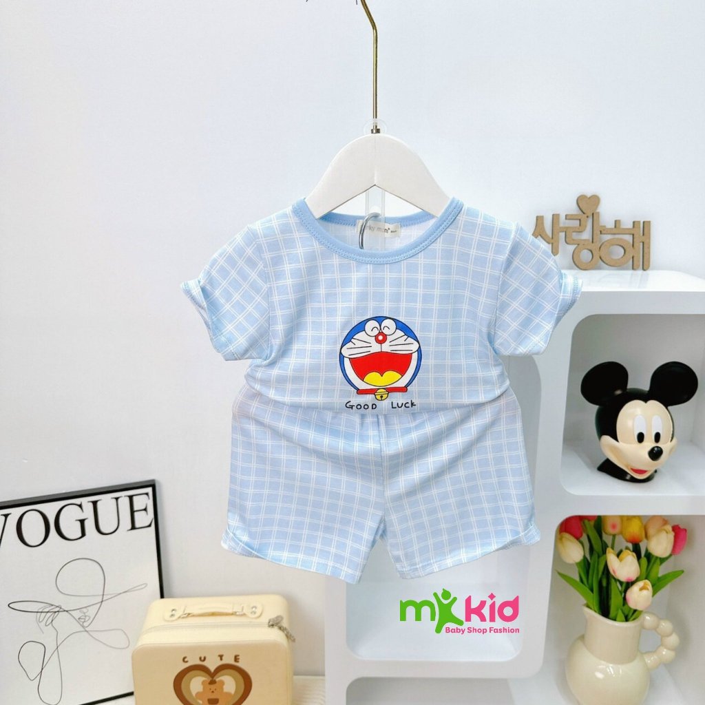 Bộ Cộc Tay Cho Bé 💖FREE SHIP💖 Bộ Minky Mom Cộc Tay Chất thun lạnh siêu mềm mịn thoáng mát cho bé trai bé gái