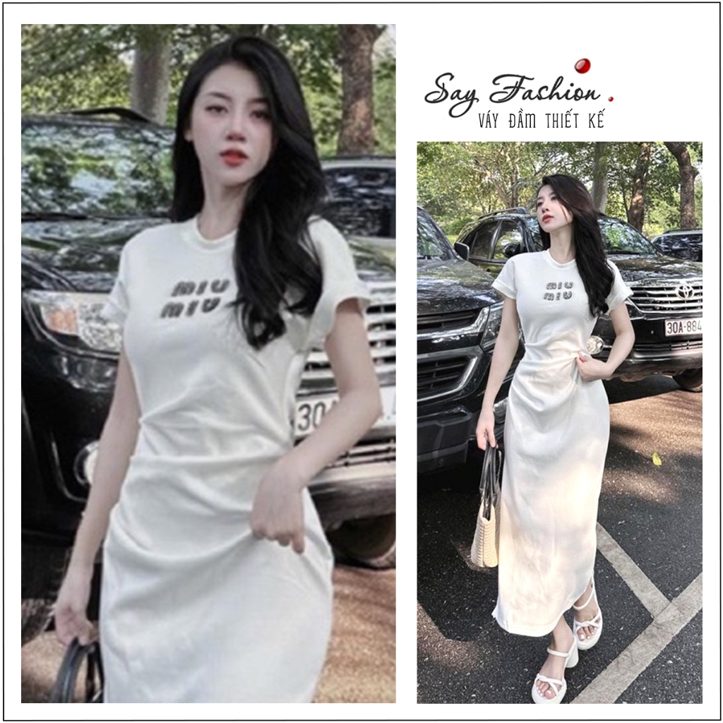Váy dự tiệc miu dáng dài xẻ tà thướt tha, đầm bút chì đi tiệc sang chảnh Say fashion