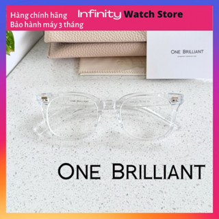 Gọng cận nam nữ ONE BRILLIANT trong suốt trendy model Sylvia-OB125-Crystal