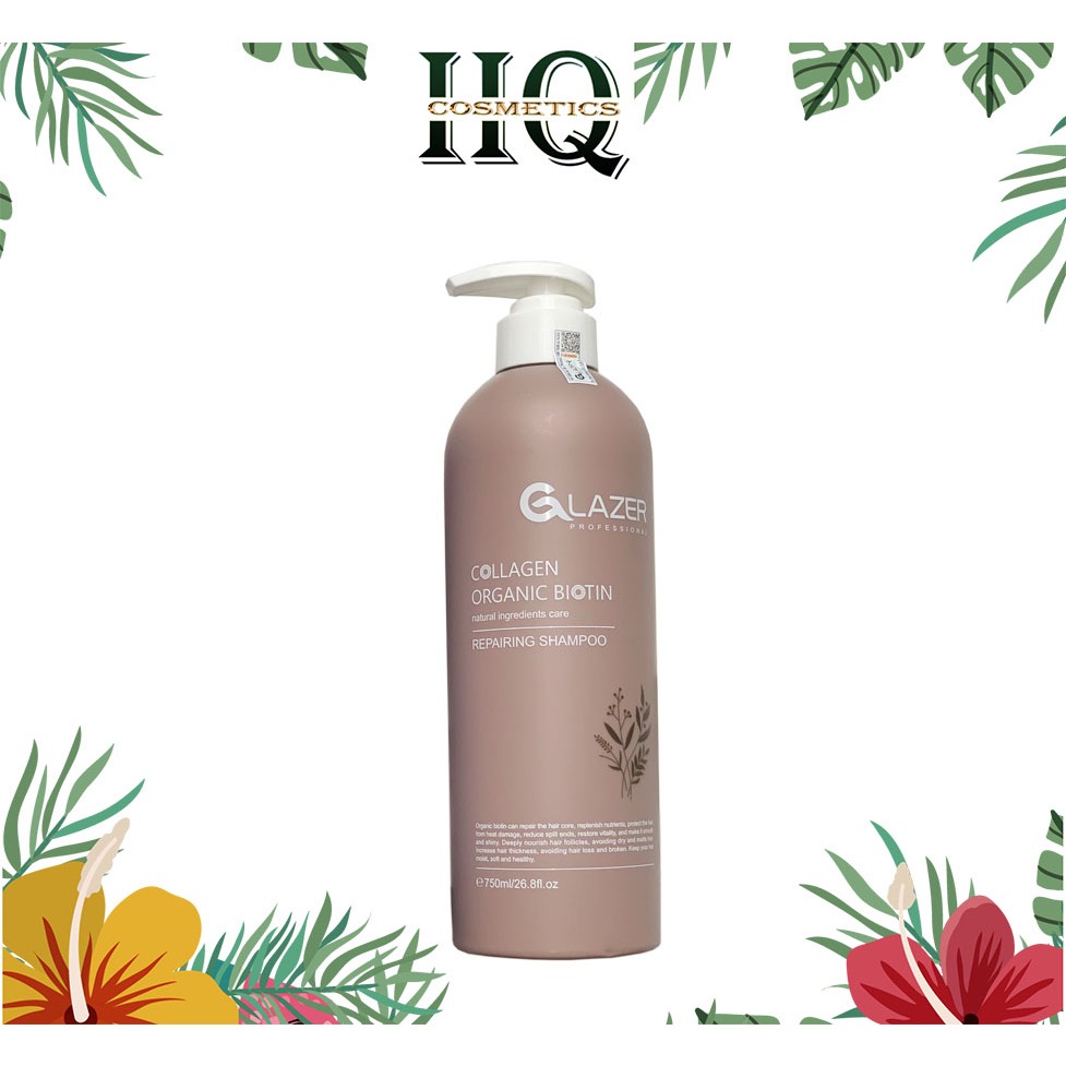 Gội Xả Mềm Mượt Hữu Cơ Organic Glazer 750ml