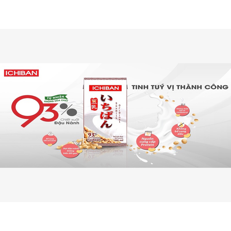 Sữa Đậu Nành Ichiban - 1 thùng 48 hộp
