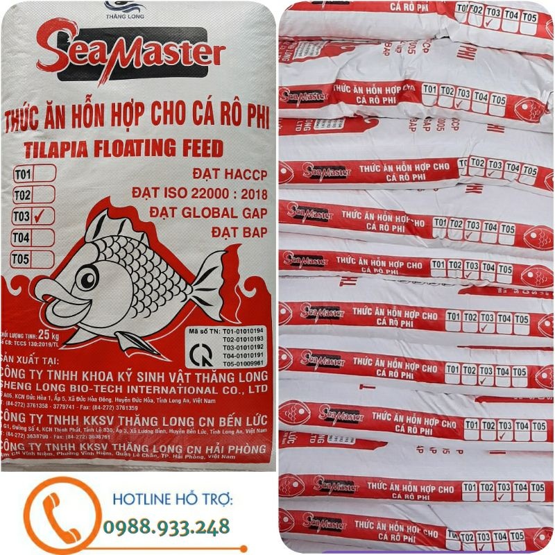 Thức Ăn Cá SeaMaster T03 Cho Cá Ăn Hoặc Câu chép,trắm đen,rô phi-cám cá sea master