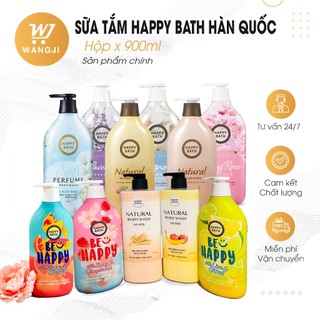 Sữa tắm happy bath chai 900ml hàng chuẩn hàn quốc - wangji