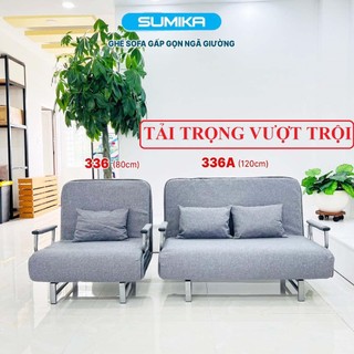Giường gấp sopha sumika sk336a, ghế sofa giường đa năng gấp gọn, ghế sofa bed khung thép chắc chắn