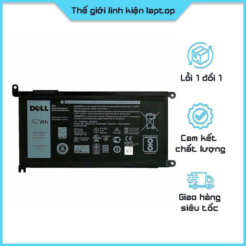 Pin Laptop Dell Inspiron 15 7569 7579 5578 5567 5565 5570 7460 7560  wdxor