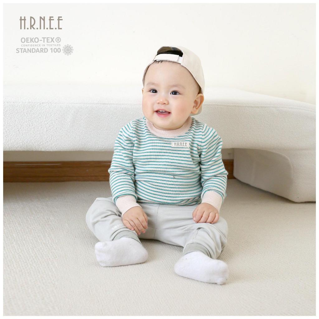 Áo len kẻ cổ tròn hồng rose/ xanh blue / tím taro / xanh greenery / nâu camel