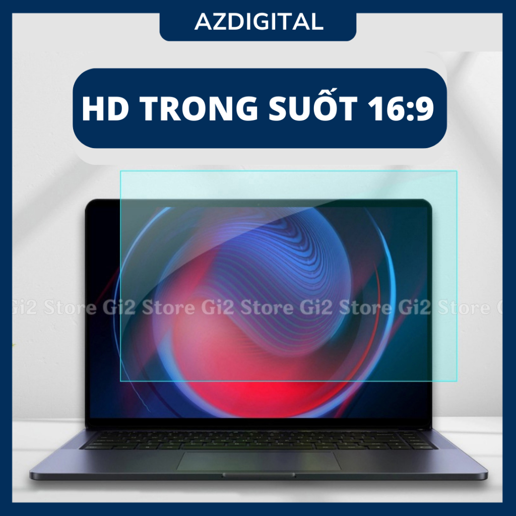Miếng dán màn hình HD laptop Azdigital Dán màn chống trầy xước trong suốt 16:9 14inch 15,6inch 14" 15,6"