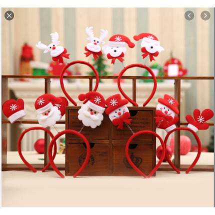 Bờm tóc noel, cài tóc giáng sinh cho bé đi chơi siêu cute
