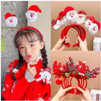 Bờm tóc noel, cài tóc giáng sinh cho bé đi chơi siêu cute