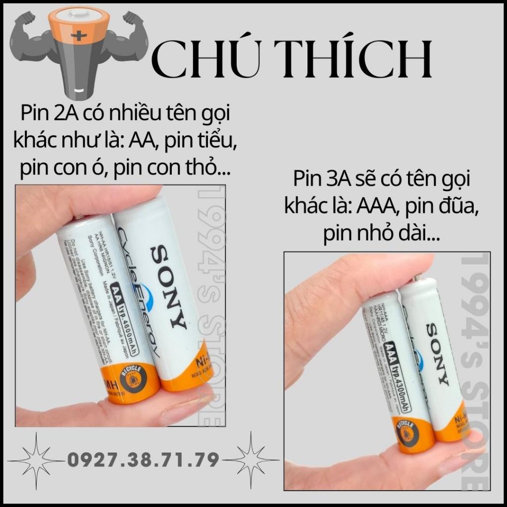 Pin sạc Sony dùng cho bàn phím chuột MoFii, Ajazz 308i, Logitech, Xiaomi - Remote tivi, máy lạnh - Tuổi thọ sạc 1000 lần