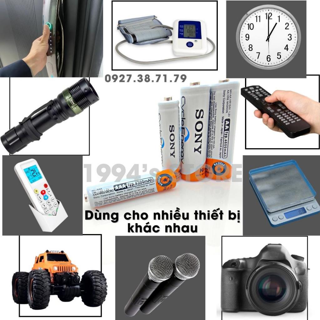 Pin sạc Sony dùng cho bàn phím chuột MoFii, Ajazz 308i, Logitech, Xiaomi - Remote tivi, máy lạnh - Tuổi thọ sạc 1000 lần