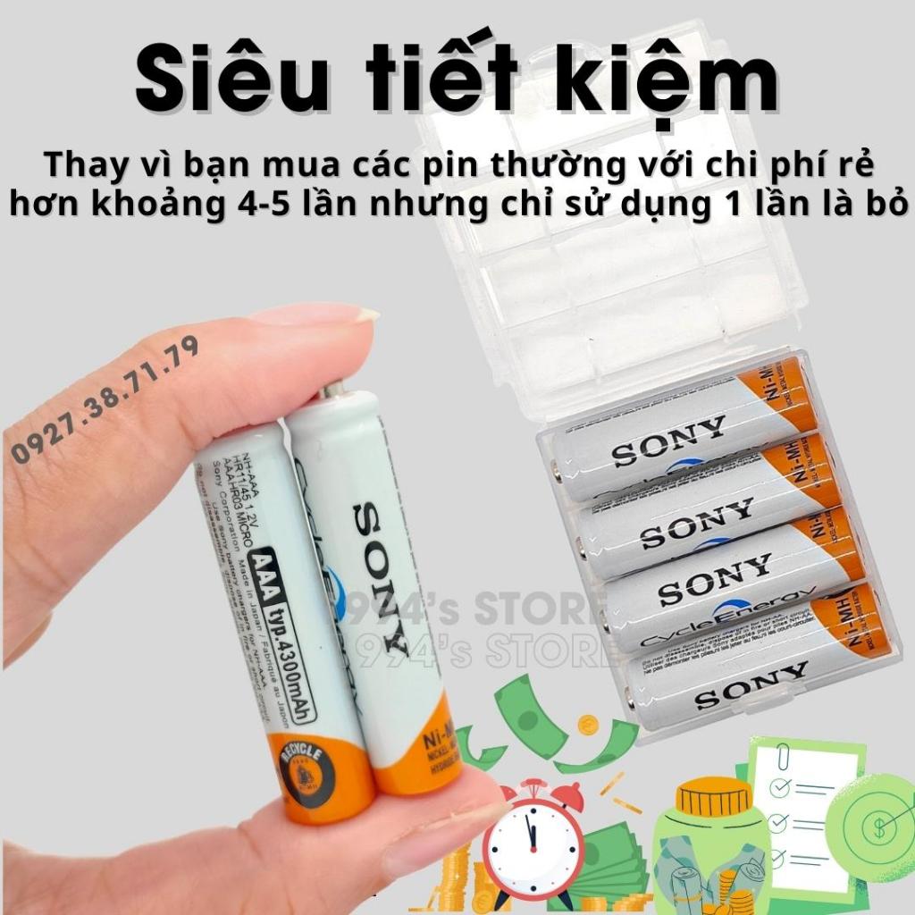 Pin sạc Sony dùng cho bàn phím chuột MoFii, Ajazz 308i, Logitech, Xiaomi - Remote tivi, máy lạnh - Tuổi thọ sạc 1000 lần