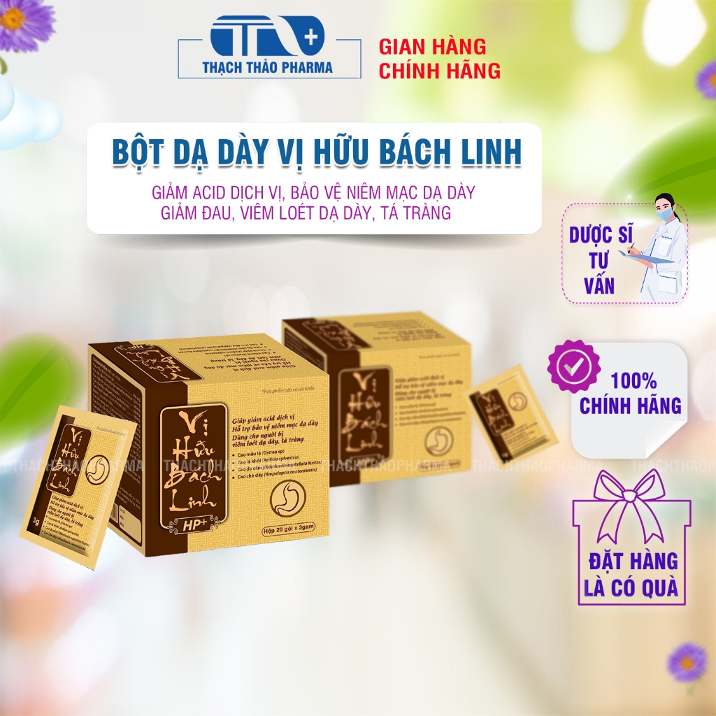 GÓI BỘT DẠ DÀY- VỊ HỮU BÁCH LINH- HỖ TRỢ GIẢM ACID DỊCH VỊ