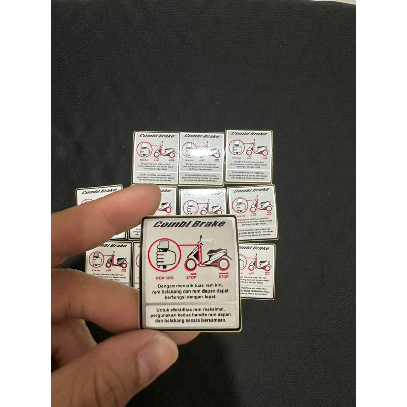 Tem Combi Brake Dán Bợ Cổ Vario/Click 2015-2017