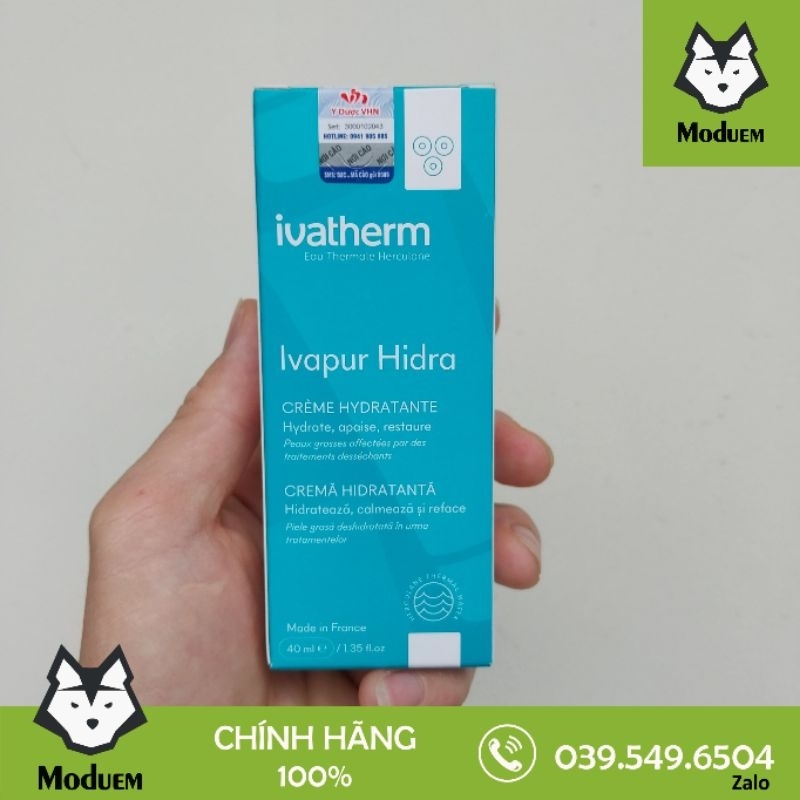Kem Cấp Ẩm Phục Hồi Ivapur Hydra Ivatherm của Pháp 40ml