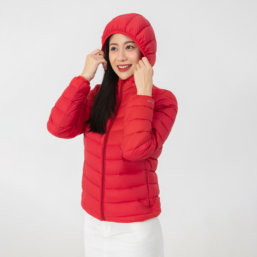Áo khoác phao nữ Lizard trần bông siêu nhẹ có mũ siêu ấm - 2FW22J004