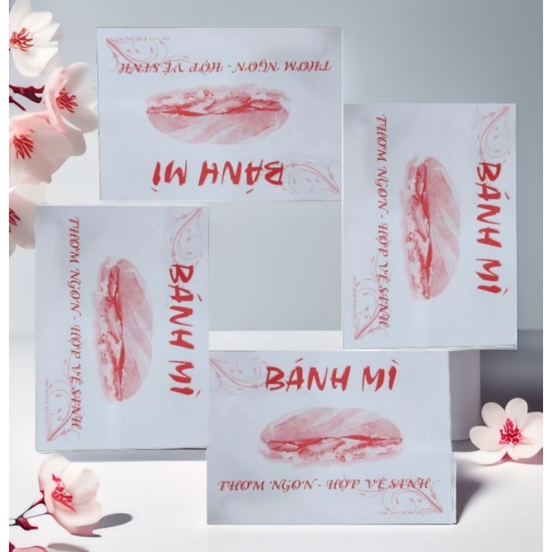 *Combo 1080 tờ giấy bánh mì A5 in sẵn ( 2,08kg, 15 cm x 21 cm )
