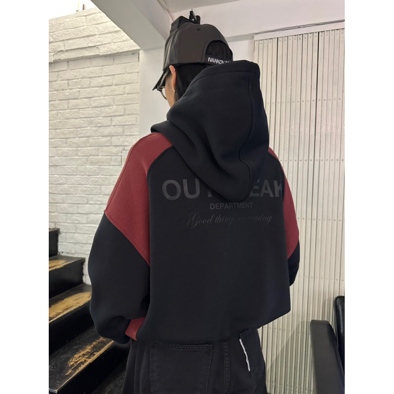 OUTBREAK - ÁO KHOÁC DÂY KÉO 2 CHIỀU *DARK HOODIE ZIP*